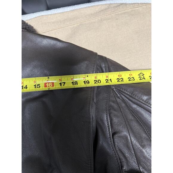 Vintage US Navy G-1 Flight Jacket Mens 52 Brown Leather Mouton Collar Bomber 80s - Picture 15 of 16
